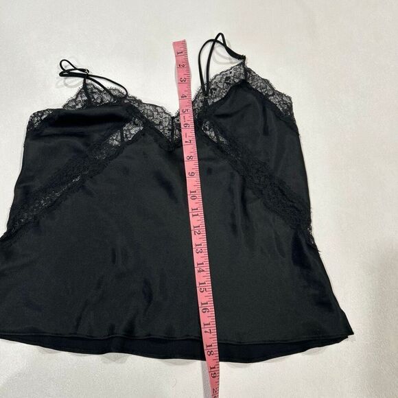 Victoria’s Secret Black Satin Lace Cami Top Women’s Size M - Picture 5 of 5